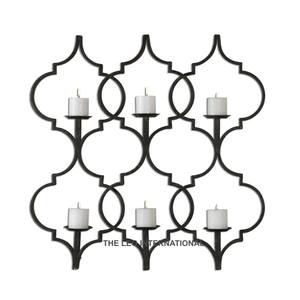 Pot à bougie unique et décoratif en forme d'oiseau volant, en métal et béton, pour la décoration de la maison ou du bureau, avec 5 supports à bougies chauffe-plat en verre. - Product Image 2