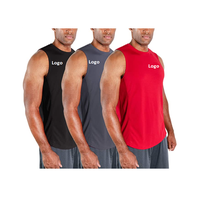 Débardeur de sport décontracté pour homme, dos en Y, en maille, sans manches, pour la gym et le fitness, écologique, respirant, pour la musculation et l'athlétisme, 100%