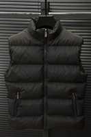 Gilet matelassé en toile pour homme grande taille, sans manches, imperméable et chaud, idéal pour l'hiver et les activités de plein air