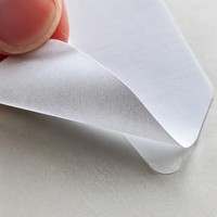Étiquette autocollante rectangulaire personnalisée en relief, en papier synthétique durable pour classeur