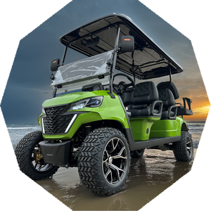 Buggies de golf eléctricos de 4 + 2 asientos al por mayor, carrito de golf de lujo con 4 ruedas y batería de litio de 4500W - Product Image 4