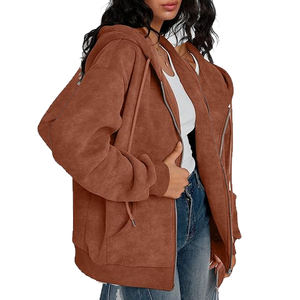 Sudaderas con capucha y cremallera lavadas con ácido para hombre, ropa de calle de algodón Premium, diseño personalizado, sudaderas con capucha y cremallera, compra a granel - Product Image 3