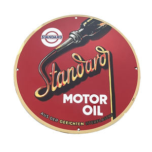 Meilleures ventes Forme Métal Artisanat Meilleurs Vintage Émail Signes À La Main En Fer Fonte Essence Huile Moteur Signe Conseil Direct Fabricant - Product Image 6