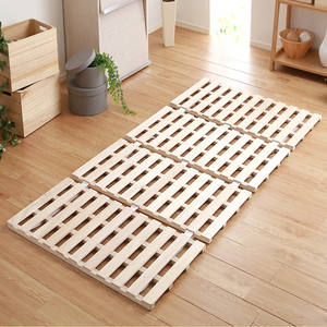 Thoáng khí 4 gấp khung giường, Tatami Cắm trại Có sẵn, chống ẩm, vững chắc và bền Nệm gỗ - Product Image 3