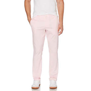 Pantaloni chino elasticizzati premium casual da uomo Original Penguin, vestibilità slim, vita media, tessuto Oxford, colore rosa, taglia 38X30 - Product Image 1