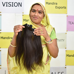 Compre el mejor cabello liso natural de los paquetes de cabello Remy Virgen de los templos indios sin procesar crudo de cabello humano de un solo donante - Product Image 2