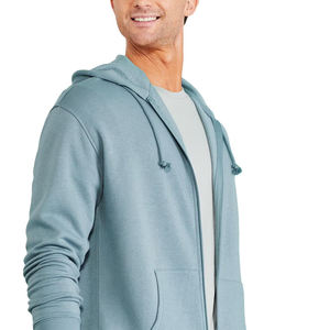 Pull à capuche d'hiver à fermeture éclair pour hommes Design respirant Logo personnalisé 350gsm Tissu GSM lourd Conception de poches Polyester/coton Meilleur - Product Image 5