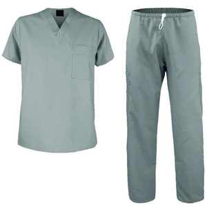 Uniformes de blouses d'hôpital pour hommes en gros, de haute qualité, respirants, confortables, en coton/polyester/spandex, ensemble de blouses, service OEM - Product Image 1