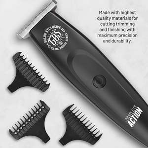 Cuchilla en T Absolute Action para Recortadora de Barba, Recortadora de Pelo Eléctrica Inalámbrica con Cuchilla de Acero Inoxidable para Barba - Product Image 4