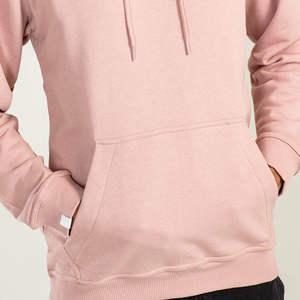 Sudadera con capucha de impresión de peso pesado de alta calidad personalizada de gran tamaño para hombres, sudaderas con capucha lisas, Sudadera con capucha de Color rosa para hombres - Product Image 3