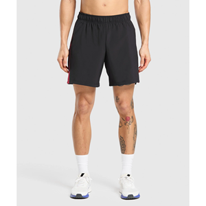 Pantalones cortos de gimnasio de 7 pulgadas para hombre de alta calidad, entrenamientos atléticos de nailon de secado rápido, decoración Vintage tejida, pantalones cortos deportivos para correr para hombre - Product Image 4