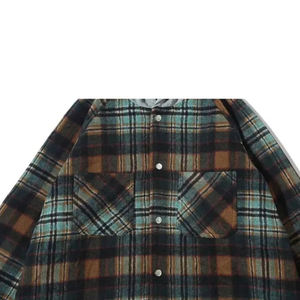 Camisa a cuadros de algodón 100% grueso y cálido, estilo casual, antiarrugas, ecológica, para hombre, estilo motero y leñador, estilo urbano, venta al por mayor. - Product Image 4