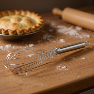 Batidor de Repostería Profesional de Acero Inoxidable de 25 cm, Cromado 1442025, para Repostería y Pastelería, Calidad Ilsa - Product Image 3