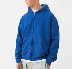 Sudaderas con Capucha y Cremallera Personalizadas con Diseño en Blanco, Resistentes al Viento, para Hombre - Product Image 2