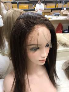 Peluca brasileña de encaje Frontal de cabello humano 100% Cabello alineado con cutícula de tamaño largo con encaje transparente - Product Image 3