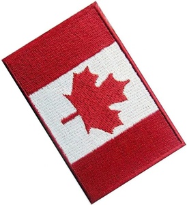 Écusson brodé personnalisé du Canada – Feuille d'érable rouge canadienne – Écusson thermocollant – Symbole du Canada – Écusson brodé - Product Image 1