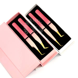 Top Rated 90 Boot Volume Eyelash Extension Tweezers Long 14cm Isolation Fiber Tip Diamond Grip Nonslip Lash <b>Tool</b> Hand Tested - Product Image 6