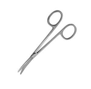 Tijera Manual para Estrabismo, Instrumento Quirúrgico Recto/Curvo, Mango de Anillo de Acero Inoxidable de 4-4,5 Pulgadas (10-11,5 Cm) - Product Image 4