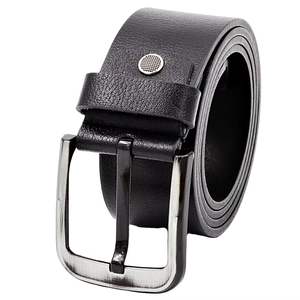 Boucle ardillon Jeans taille ceinture élastique hommes cuir de vachette véritable ceintures Design de luxe boucle ceinture mâle - Product Image 6