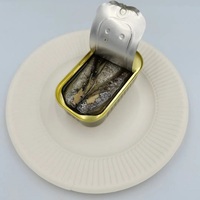 Sardine en conserve dans l'huile végétale 125g Boite De Sardines/Sardines en conserve dans des boîtes de sauce tomate