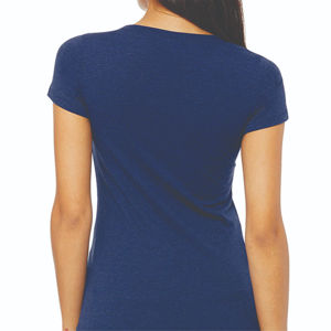 T-shirts en coton ajusté vierge personnalisé O Neck Running Fitness Workout Sport T-shirt pour femmes Respirant T-shirts à manches courtes - Product Image 6