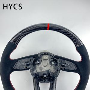 Accesorios Interiores de Fibra de Carbono Personalizados, Volante de Fibra de Carbono Real para <span class=keywords><strong>Audi</strong></span> A4 <span class=keywords><strong>B7</strong></span> S4 B8 <span class=keywords><strong>RS4</strong></span> B9 - Product Image 5