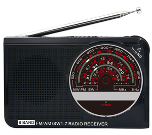 <span class=keywords><strong>Radio</strong></span> de Bolsillo Superior con Conector para Auriculares, AM/FM/SW1-<span class=keywords><strong>7</strong></span>, 9 Bandas, Batería Recargable, MLK-8791, <span class=keywords><strong>Radio</strong></span> Portátil - Product Image 2