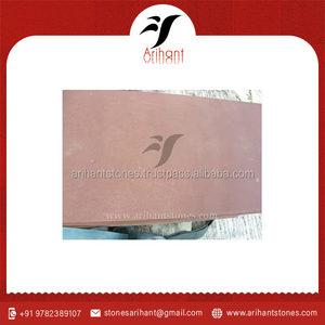 Offre Spéciale grès rouge naturel de Jodhpur coupé à la taille à l'extérieur des carreaux de revêtement mural de la chambre intérieure d'Inde - Product Image 2