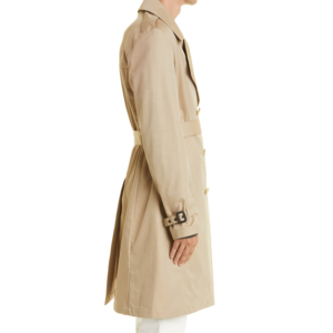 Gabardina de doble botonadura para hombre, Chaqueta larga informal ajustada con solapa con muescas, abrigo cortavientos transpirable con botones de talla grande - Product Image 5