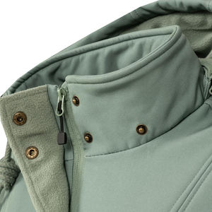 Chaquetas de exterior de poliéster a prueba de viento Softshell en MOQ bajo, chaqueta cortavientos impermeable Softshell informal para damas - Product Image 6