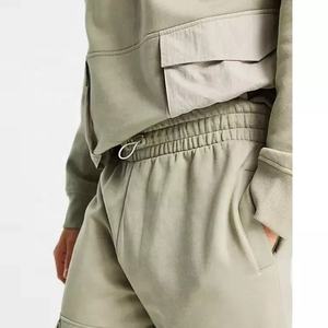 Tenue de survêtement 2 pièces pour homme, ensemble de jogging, fitness, marque privée, jogging, coton, polaire, survêtement cargo - Product Image 3