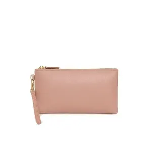 High Quality Classic Leather Women's Wristlet Vintage Style Zipper Closure <b>Purse</b> - Product Image 2