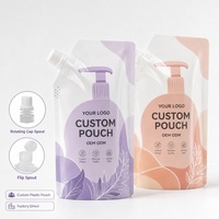 Pochette souple pour savon liquide avec bec verseur, personnalisable, recyclable, durable, scellable, OEM ODM, rechargeable