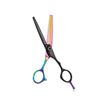 Ciseaux à effiler simples en acier inoxydable 30-40 dents Outil de coupe de cheveux de barbier Ciseaux à effiler simples professionnels pour la coupe de cheveux