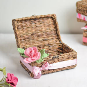 Jacinto de agua natural tejido a mano, caja de regalos islámicos para el Ramadán, Jacinto antiguo decorativo, conjunto hecho de Vietnam - Product Image 2