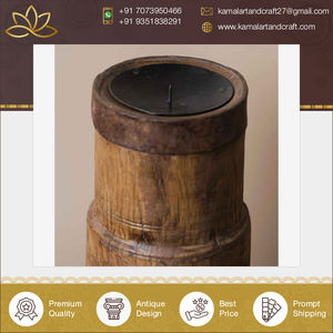 Bougeoir en bois rustique unique antique de meilleure qualité décoration d'hôtel de restaurant à la maison exporté dans le monde entier pour Noël - Product Image 5