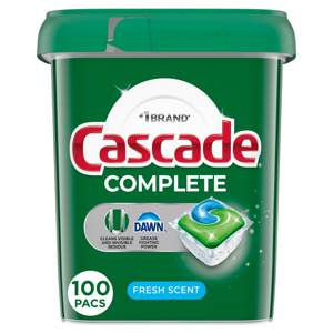 Cascade Platinum Plus Dosette de lave-vaisselle, détergent à vaisselle ActionPacs, détergent pour lave-vaisselle, frais, 52 pièces - Product Image 2