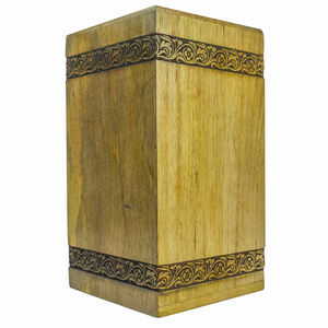 Urne maçonnique en bois Un hommage digne au symbole de la mort Urnes de crémation pour cendres humaines Urnes funéraires féminines pour cendres - Product Image 3