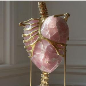 Sculpture abstraite de luxe en laiton et aluminium, art décoratif en métal, statue, figurine d'art métallique pour hôtel, décoration de table à domicile - Product Image 1