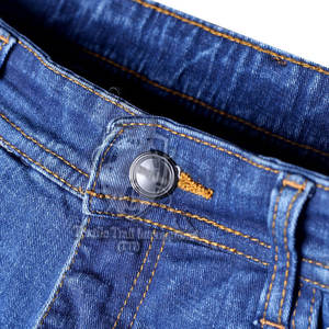 Pantalons en jean pour homme sur mesure au style unique avec tissu respirant Saison automne/hiver Détail bouton Design de logo personnalisé - Product Image 6