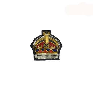 Zari Embroidery Crown Anchor Emblem Badge Patch Sew On - Product Image 3