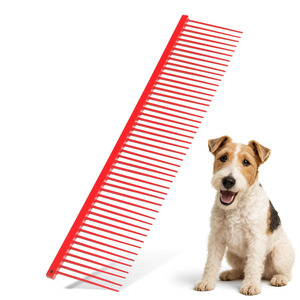 Peigne de toilettage pour animaux de compagnie en acier inoxydable en gros |   Outil professionnel de démêlage des poils de chien et de chat pour salon et usage domestique - Product Image 1