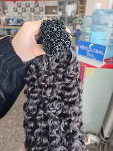 Extensiones de cabello rizado birmano K Tip Precio de fábrica al por mayor Calidad Premium 100% Cabello humano vietnamita crudo - Product Image 6