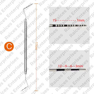 La mejor calidad superior Dental eliminación de dientes Shaping Scalers Venta al por mayor Dental Scaler Sondas de cuidado bucal dental de doble extremo - Product Image 4