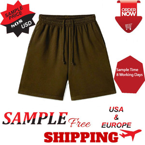 Venta al por mayor personalizado de los hombres de estilo de la calle Activewear 100% algodón French Terry Tech Fleece Gym Shorts Sublimado bolsillos tamaños - Product Image 6