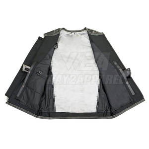 Gilet en cuir moto hommes mode personnaliser en gros moto cuir gilet bon matériel sans manches - Product Image 4