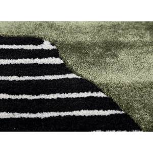 Alfombra Kilim Abstracta Adrift Gris y Negra, Tejida a Mano con Lana y Viscosa, Tejido Plano para el Hogar y el Pasillo, Tra-15222 - Product Image 3
