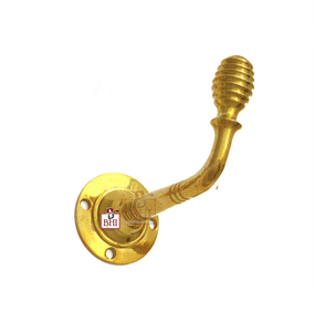 Solid Brass <b>Coat</b> <b>Hooks</b> Reeded Style Antique Design - Product Image 2