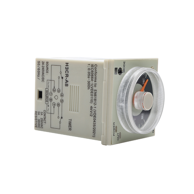 Wholesale H3CR-A8 Time Relay 8 Pins ON/OFF Time Relay Knob Pointer Timer with Base Cycle Delay Time Relay
