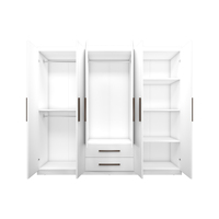 Armoire murale blanche pour chambre à coucher, design de placard à vêtements, meuble de rangement pour chambre à coucher